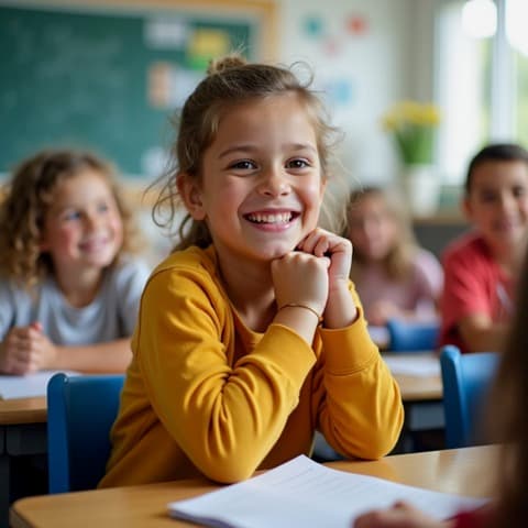 Leerlingen in de klas